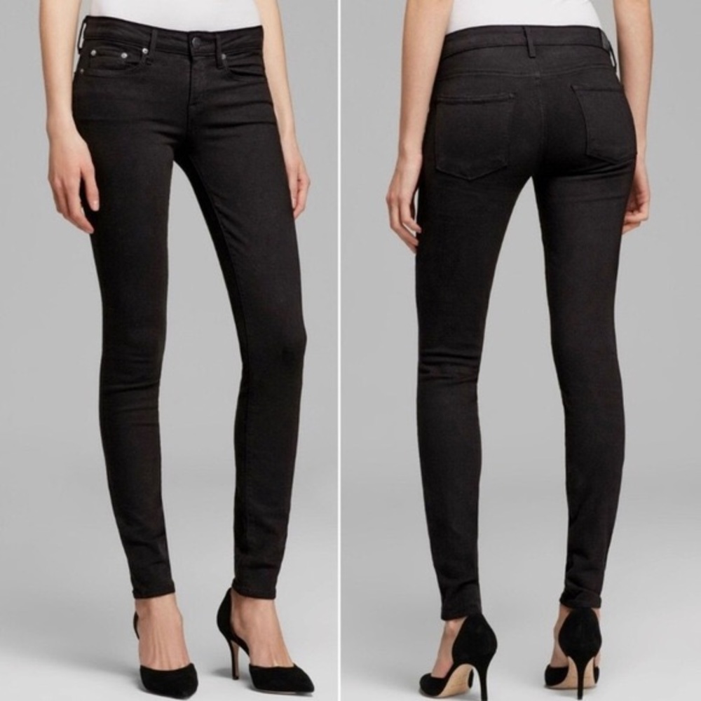 Vince Riley Legging Jean In Overdyed Black